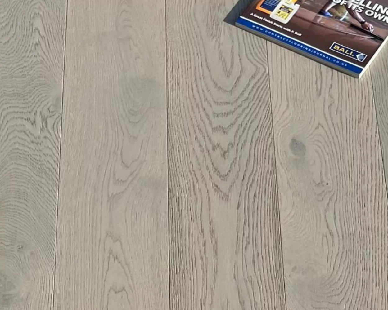 Engineered Oak Grey UV Lacquered Flooring - 14mm x 3mm x 150mm - Image 2