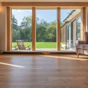 Solid Oak Wood Flooring Natural UV Lacquered - 18mm x 90mm