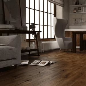 Engineered Oak Smoked Oak  Wood Flooring - 15mm x 4mm x 190mm