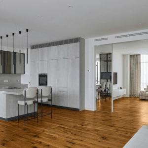 Engineered Oak Golden UV Brushed Lacquered Flooring - 14mm x 3mm x 150mm