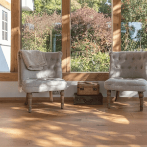 Solid Oak Wood Flooring Natural UV Lacquered - 18mm x 130mm