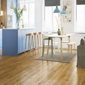 Engineered Oak Smoked Oak Lacquered Wood Flooring - 14mm x 2.5mm x 180mm
