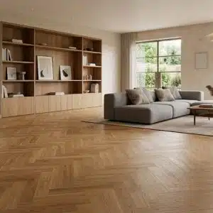 Parquet Herringbone Engineered Oak Flooring Brushed Lacquered - 14mm x 2.5mm x 110mm