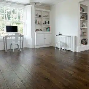 Engineered Oak Deep Brown Matt Lacquered Wood Flooring - 14mm x 2.5mm x 130mm