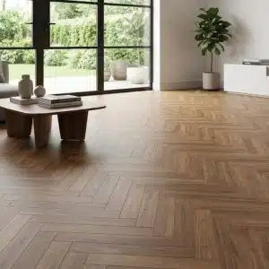 Parquet Herringbone Engineered Oak Flooring French Chateau - 14mm x 2.5mm x 110mm