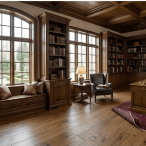Engineered Oak Golden Handscraped Lacquered Wood Flooring - 18mm x 5mm x 150mm