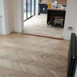 Parquet Herringbone Engineered Unfinished Oak Flooring - 20mm x 6mm x 120mm