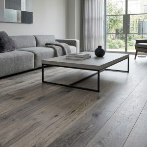 Engineered Oak Charcoal Antique Grey Oiled Wood Flooring - 15mm x 4mm x 220mm