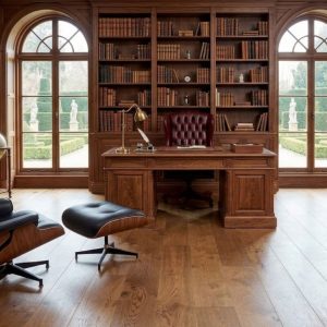 Engineered Oak Brown Caramel Lacquered Wood Flooring - 15mm x 4mm x 190mm