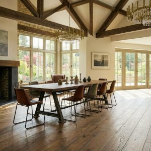 Engineered Oak Dark Coca Antique Oiled Wood Flooring - 15mm x 4mm x 190mm