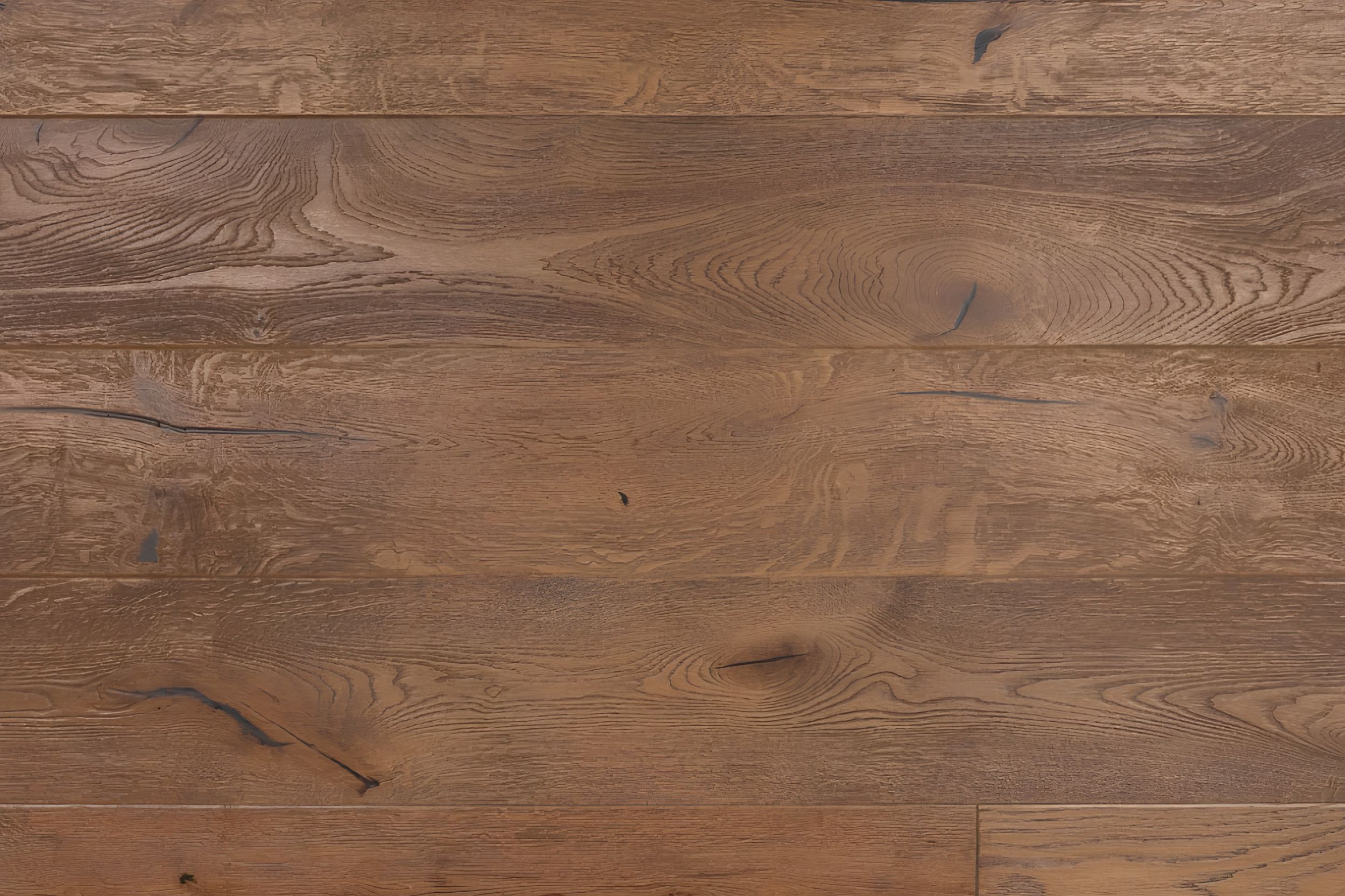 Engineered Oak Golden Antique Brown Lacquered Wood Flooring - 14mm x 3mm x 190mm - Image 3
