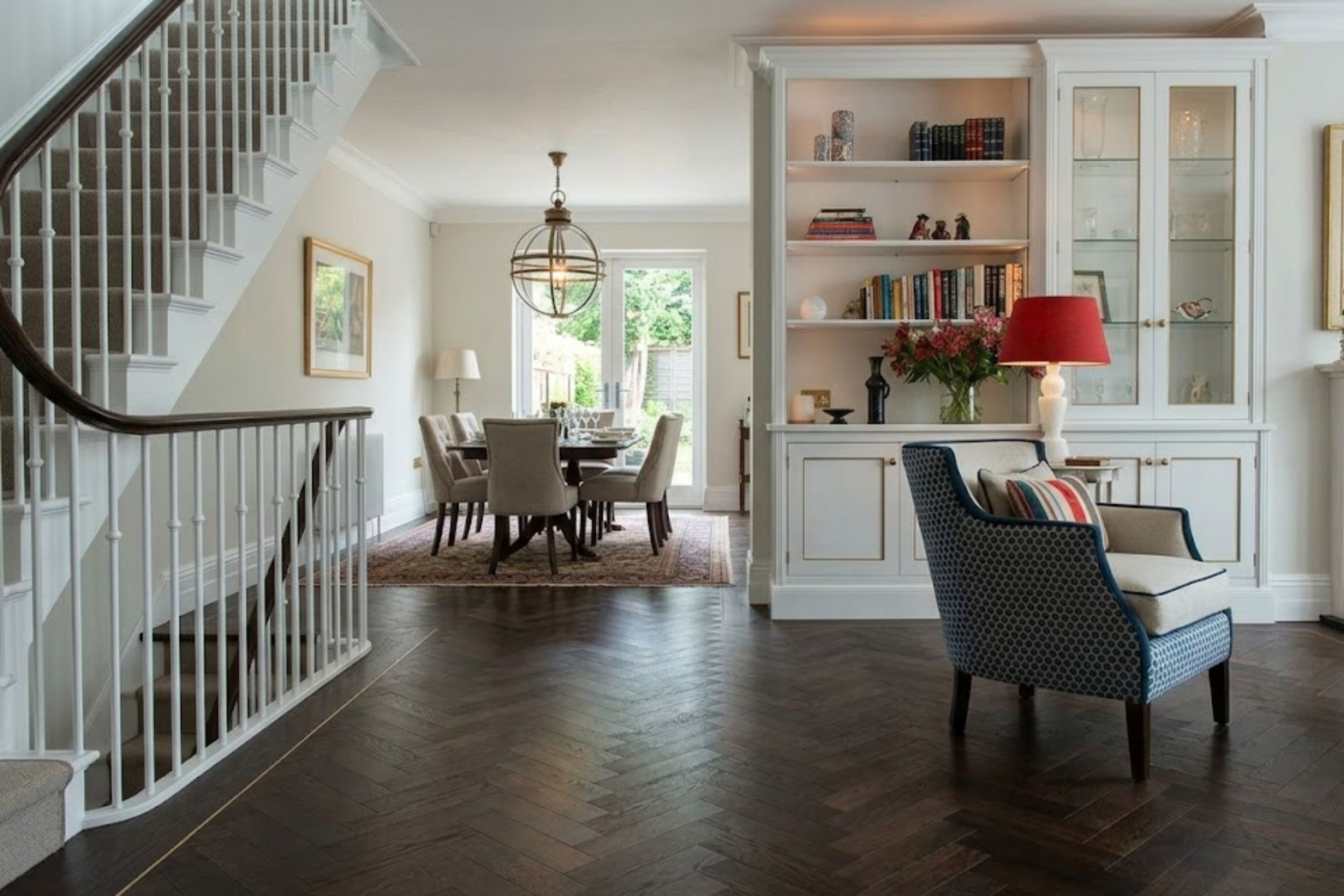 Parquet Herringbone Engineered Oak Flooring Dark Brown UV Lacquered - 15mm x 3mm x 120mm