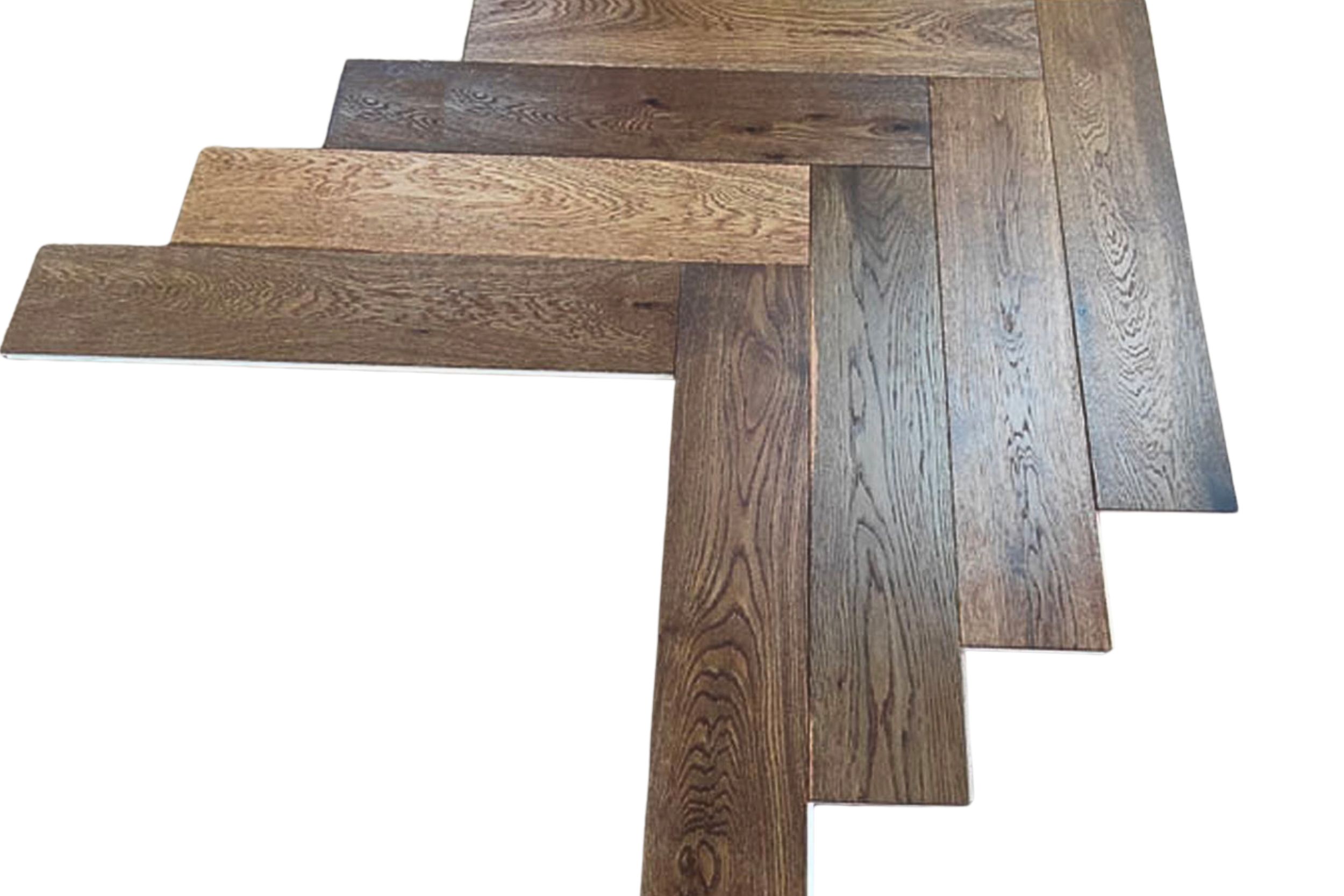 Engineered Oak Parquet Herringbone Golden Honey Wood Flooring - 15mm x 3mm x 120mm - Image 2