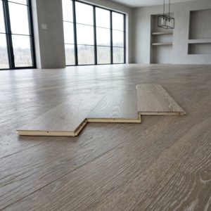 Engineered Oak Grey Whitewashed Oiled Wood Flooring - 15mm x 4mm x 190mm